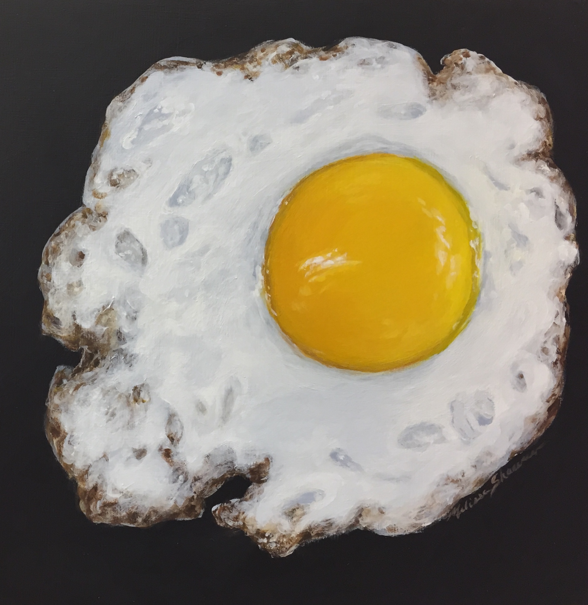egg art, kitchen art, fried egg